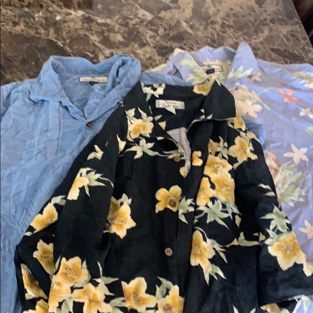 3 Tommy Bahama button up shirts